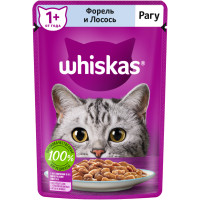 Влажный корм Whiskas для кошек рагу с форелью и лососем, 75г