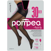 Колготки Pompea CL Push Up 30 женские черные, размер 1/2-S