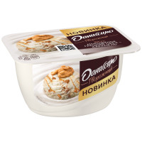Творожок Даниссимо со вкусом мороженого грецкий орех-карамель 6.1%, 130г