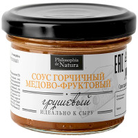 Соус горчичный Philosophia De Natura Грушевый медово-фруктовая, 100мл