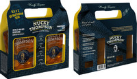 Виски Nucky Thompson 3-летний купажированный 40% в подарочной упаковке, 2х500мл