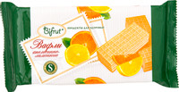 Вафли Bifrut апельсин-лимон на сорбите, 100г