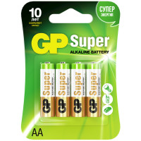 Батарейки GP Super АА 15А LR6 1.5В, 4шт