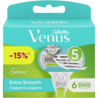 Сменные кассеты Gillette Venus Embrace для бритья, 6шт