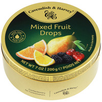 Леденцы Cavendish&Harvey Mixed Fruit Drops Фруктовое ассорти с соком, 200г