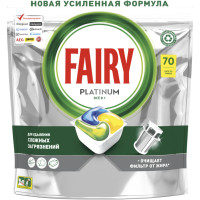 Таблетки Fairy Platinum All in 1 лимон, 70шт