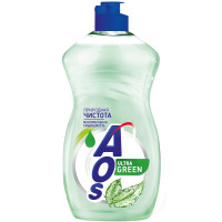 Средство для мытья посуды AOS Ultra Green, 450мл