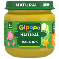 Пюре овощное Gipopo Кабачки стерилизованное, 80г