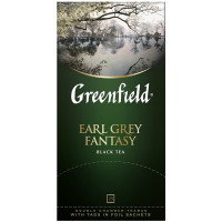 Чай Greenfield Earl Grey Fantasy чёрный в пакетиках, 25х2г