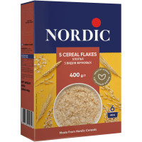 Хлопья Nordic  5 видов зерновых, 400г