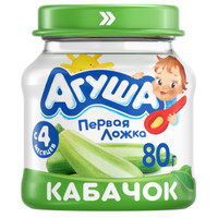 Пюре овощное Агуша Кабачок с 4 месяцев, 80г
