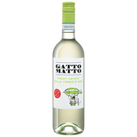 Вино Gatto Matto Pinot Grigio Delle Venezie DOC белое сухое 15%, 750мл