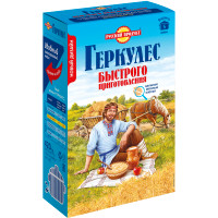 Хлопья овсяные Русский Продукт Геркулес быстрого приготовления, 420г Хлопья овсяные Русский Продукт Геркулес быстрого приготовления, 420г
