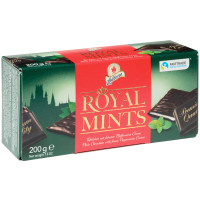 Плитки Halloren Royal Mints шоколадные с мятной начинкой, 200г