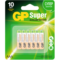 Батарейки GP Super Alkaline типоразмера  ААА, 6 шт