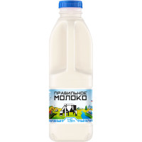 Молоко Правильное Молоко пастеризованное 1.5%, 900мл