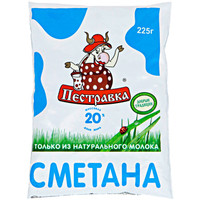 Сметана Пестравка 20%, 225г