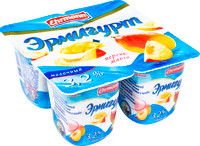 Продукт йогуртный Эрмигурт персик-манго 3.2%, 100г