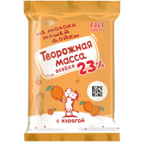 Масса Из Молока Нашей Дойки Особая творожная с курагой 23%, 180г