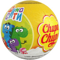 Шоколадный шар Chupa Chups из молочного шоколад с игрушкой-сюрпризом, 20г