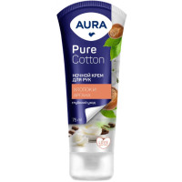 Крем Aura Pure Cotton ночной с хлопком и аргана для рук, 75мл