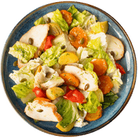 Салат с запеченной курицей овощами и соусом Разнотравье Зелёная Линия, 200г