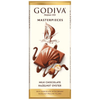 Шоколад Godiva молочный с кремовой начинкой из фундука, 83г