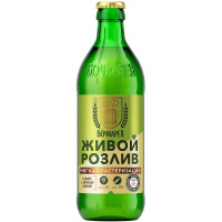 Пиво Бочкарев Живой Розлив светлое пастеризованное 4,3%, 430мл