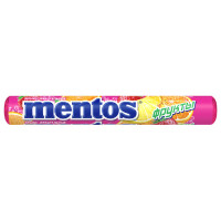 Драже Mentos жевательные со вкусом клубники-апельсина-лимона, 37.5 г