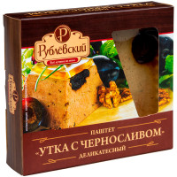 Паштет Рублёвский Утка с черносливом мясной деликатесный, 200г