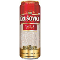 Пиво Krusovice светлое пастеризованное 4.2%, 430мл