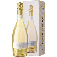 Вино игристое Casa Defra Prosecco белое брют в подарочной упаковке, 750мл