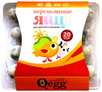 Яйцо перепелиное Qegg для детского питания столовое, 20шт