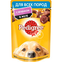 Корм Pedigree с ягнёнком в желе для взрослых собак, 85г