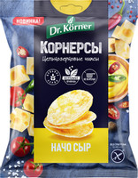 Чипсы кукурузно-рисовые Dr.Korner с сыром начо, 50г