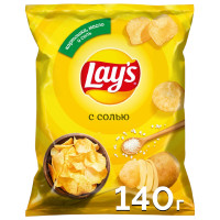 Чипсы картофельные Lay's с солью, 140г