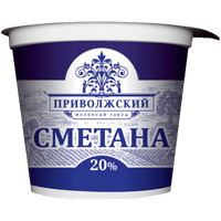 Сметана Приволжский МЗ 20%, 200г