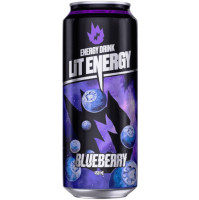 Напиток энергетический Lit Energy Blueberry безалкогольный тонизирующий газированный, 450мл