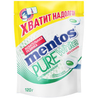 Жевательная резинка Mentos Pure Fresh нежная мята, 120г