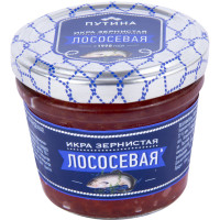 Икра лососёвая Путина зернистая 1 сорт, 90г