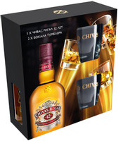 Виски Chivas Regal 12-летний 40% в подарочной упаковке, 700мл + 2 бокала