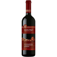 Вино Batono Алазанская Долина красное полусладкое 12%, 750мл