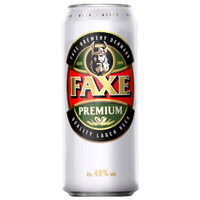 Пиво Faxe Премиум светлое 4.9%, 450мл