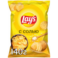 Чипсы картофельные Lay's с солью, 140г