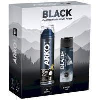 Набор подарочный Пена Arko Black+Дезодорант-спрей Blade Mountain Fresh