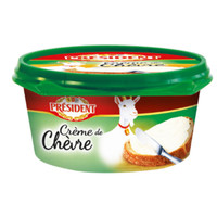 Сыр плавленый President Creme De Chevre с белой плесенью 50%, 125г