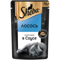 Влажный корм Sheba для кошек Ломтики в соусе с лососем, 75г