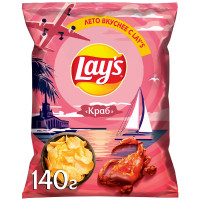 Чипсы картофельные Lay's со вкусом краба, 140г