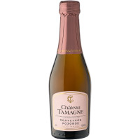 Вино игристое Chateau Tamagne Роза Тамани розовое полусухое 12%, 200мл