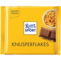 Шоколад молочный Ritter Sport кукурузные хлопья, 100г